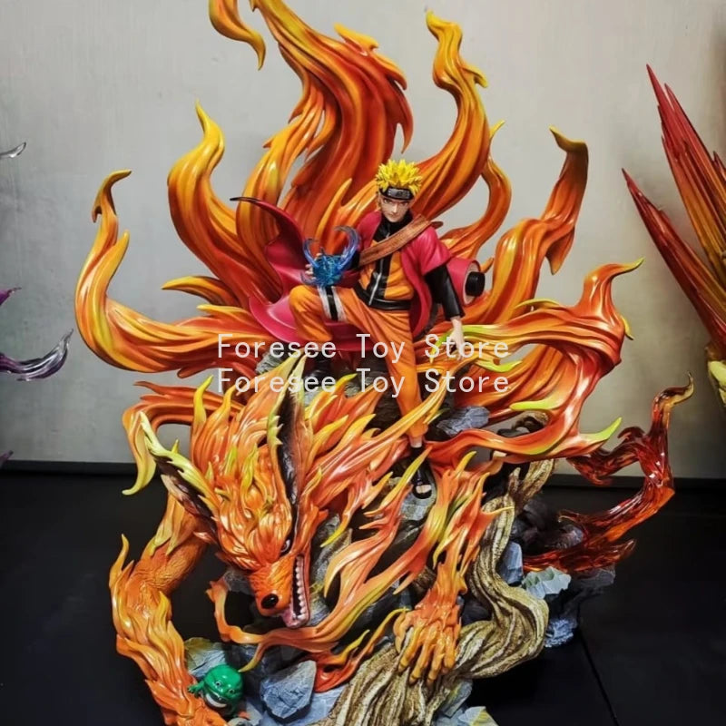 41cm Uzumaki Naruto Nine Tailed Figure NARUTO Ten Years of Perseverance Anime Figures Desktop Decoration Best Gifts for Children