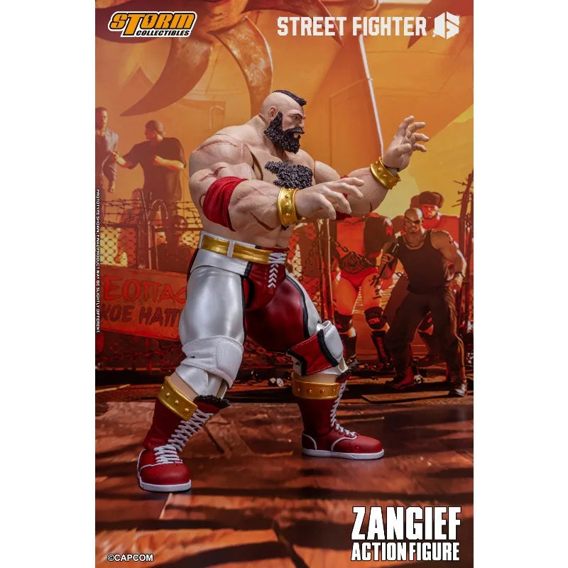 Brand New Authentic Storm Toys Original Street Fighter 6 ZANGIEF Movable Doll Game Movable Doll Model Toy Figurine Gift Collect