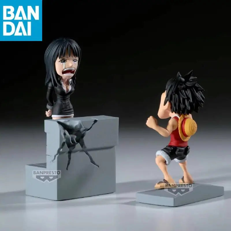 Original BANDAI Banpresto WCF Vol.17 ONE PIECE Nico Robin Luffy Enies Lobby PVC Actionfigur Spielzeug