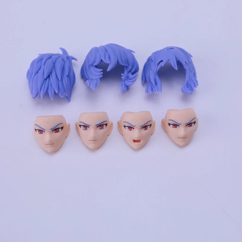 Saint Seiya Myth Cloth EX Siren Sorrento Kopfskulptur/5 Gesichter + Haare Poseidon Asgard Final Battle Edition Ritter des Tierkreises Figur
