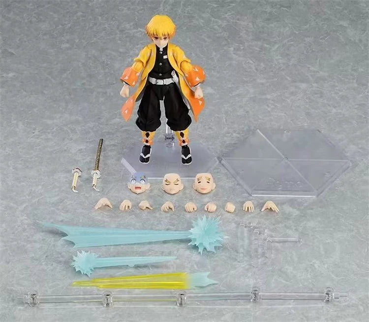 14CM DemonSlayer Figma KO Articulated Action Figures Model Kit Doll Desktop Ornament Decoration Boy Trendy Toy Otaku Statue Gift