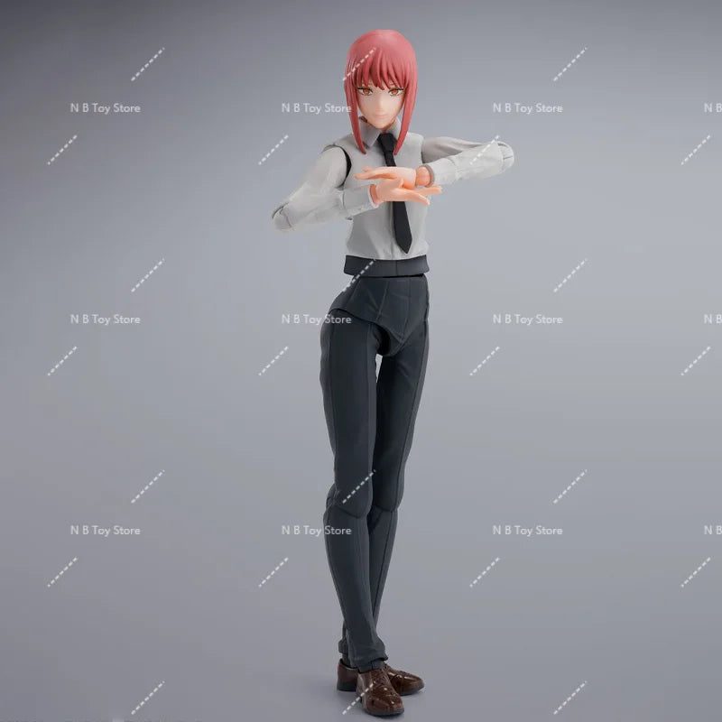 Bandai S.H.Figuarts SHF Chainsaw Man Makima Model Kit SHF PVC about 14.5cm Action Figures Model Toys Figurine Gift for Children