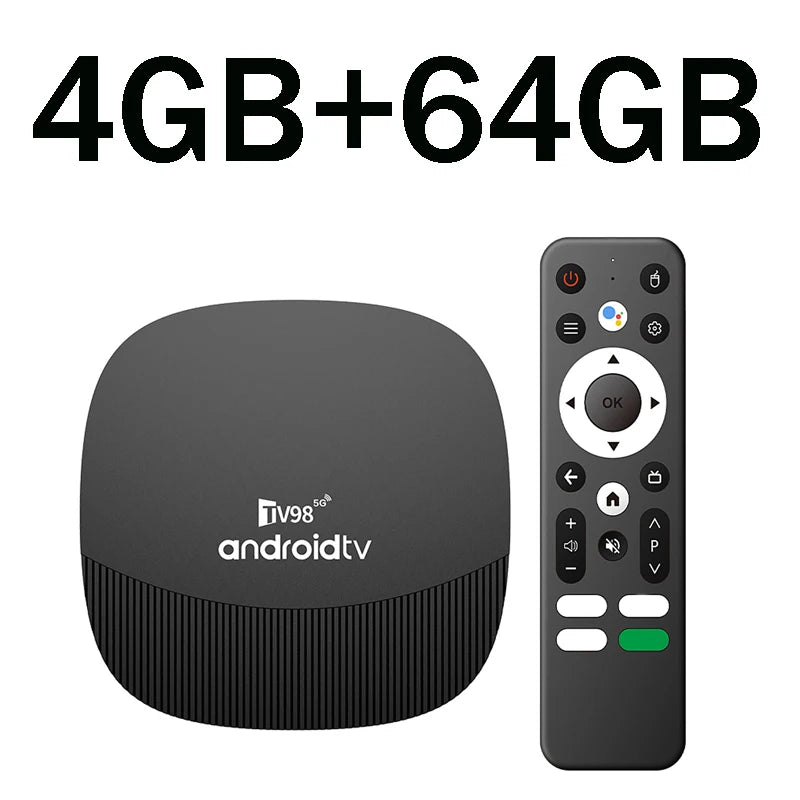 TV98 ATV Max Plus TV Box 8K 4K Android 14 Set Top Box 4G 5G 8GB 128GB Voice Remote WiFi Media Player Ultra Smart TV Box iptv