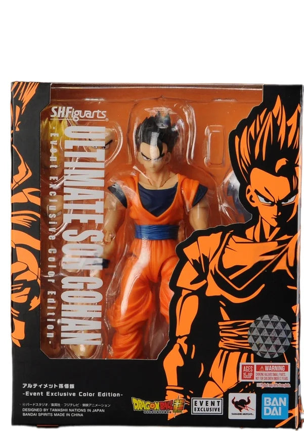 Genuine Bandai SHF Ultimate Son Gohan Blond Hair 2019 Hong Kong Venue Limited Toy Figure Gift Collectible in Stock