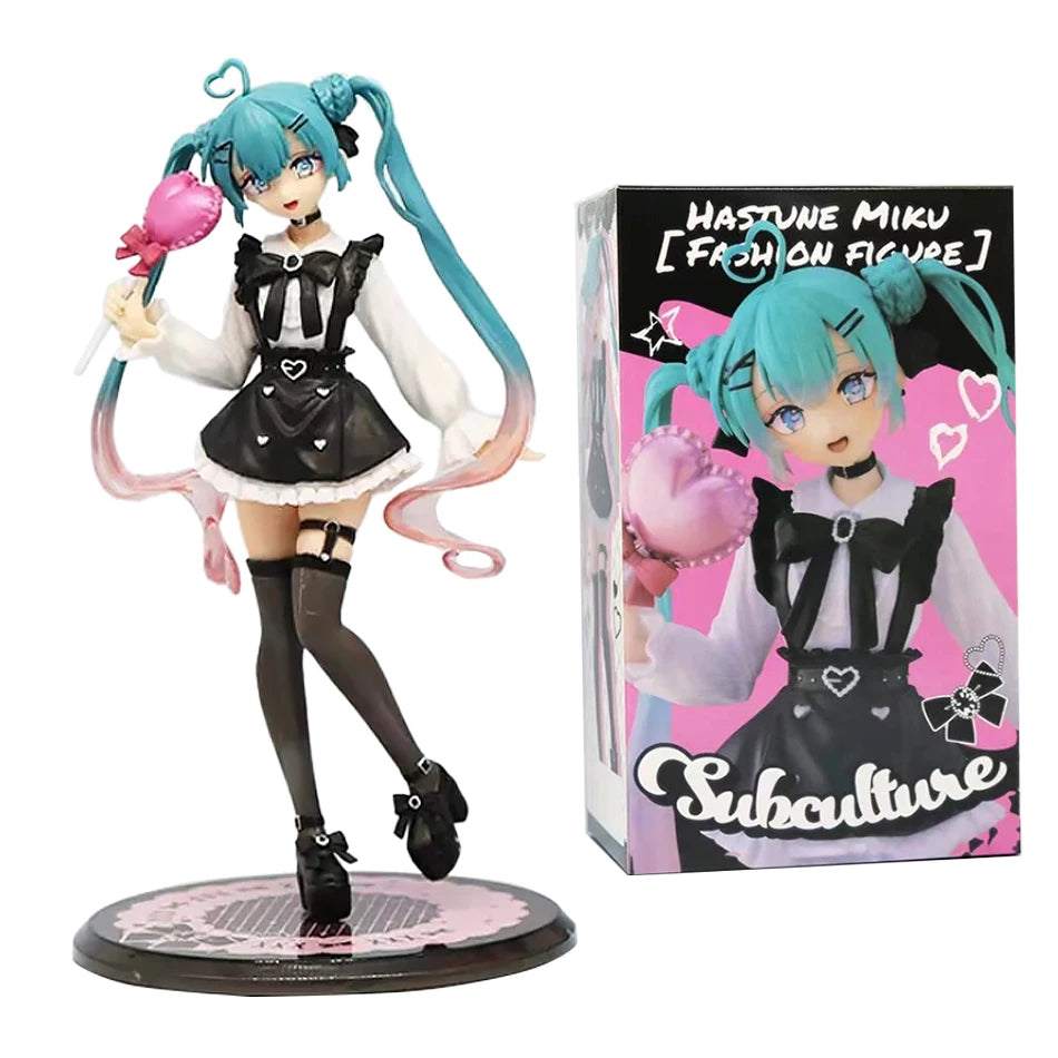 In Stock Hatsune Miku Anime Figure Fashion Subclture Miku Action Figure Christmas Gift PVC Collection Model Kawaii Girl Doll Toy