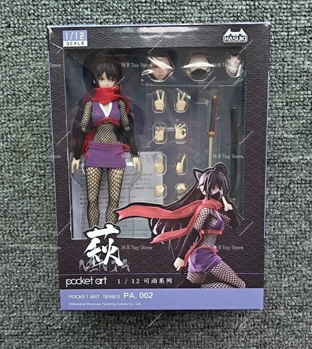 HASUKI - God Cat Jumping Original Pocket Art Series Demonic Witch Chun Handheld and Movable Humanoid Figures Collectible Model