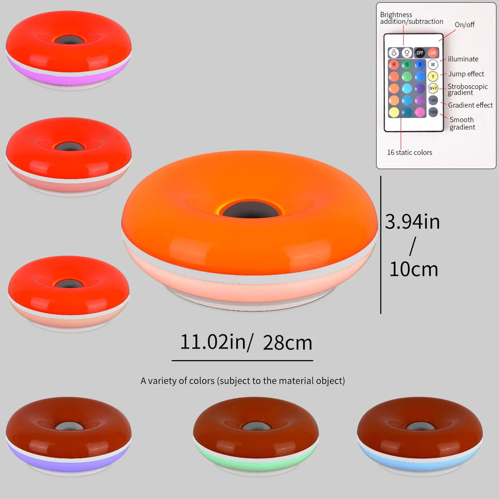 Bauhaus donut table lamp USB plug bedroom bedside decorative light living room dining room ambient light