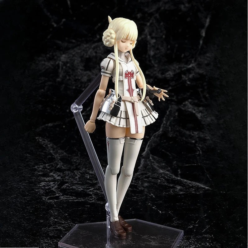 Max Factory Original PLAMAX《Divine Winged Sky Knight Godslayer Yuri - Silver-Plated Version》Action Figure Assembly Model Toys