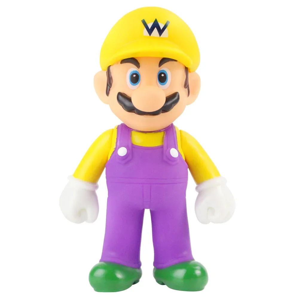 Super Mario Bros Action Figure Toys Toad Peach Luigi Yoshi Donkey Kong Wario Anime Model Ornaments For Children Birthday Gift
