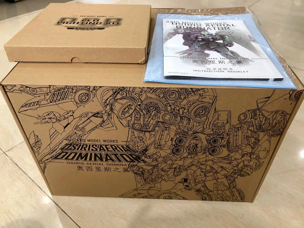 1/100 NZ-666 Kshatriya Assembly Model Kit Osiris Aerial Dominator Luminous Lamp Action Figures Plastic Model Toys Christmas Gift