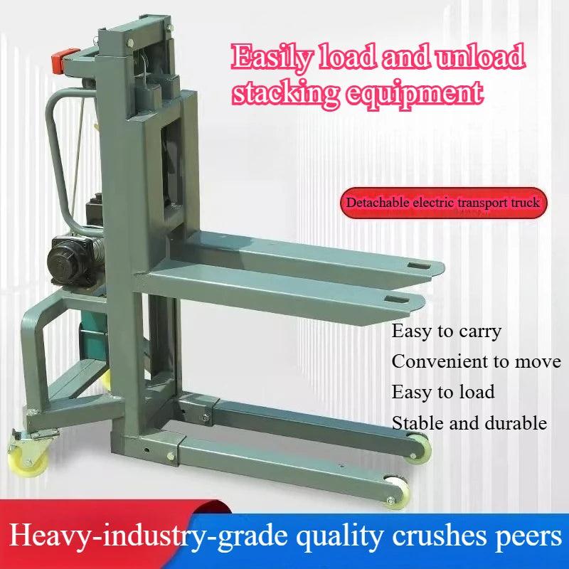 Portable Electric Mini Forklift for Loading & Unloading - Ideal for Lighting, Stage Equipment, and ATA Cases