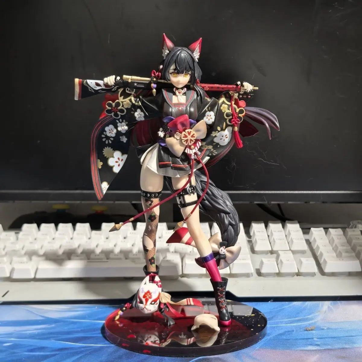 Blue Archive Wakamo Standing Position Game Girl Figure Model Statue Boys Collection Desktop Decoration Ornament Toys Gifts