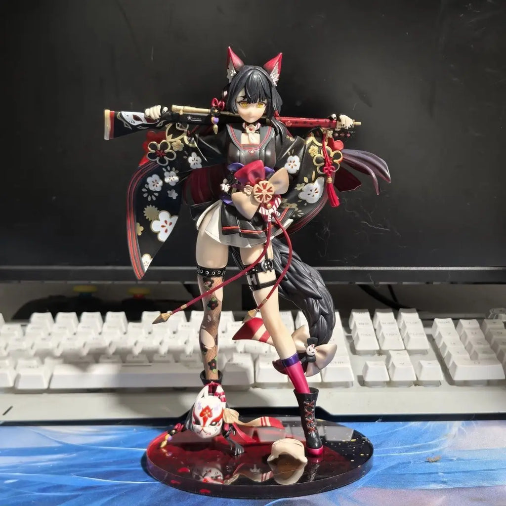 Blue Archive Wakamo Standing Position Game Girl Figure Model Statue Boys Collection Desktop Decoration Ornament Toys Gifts