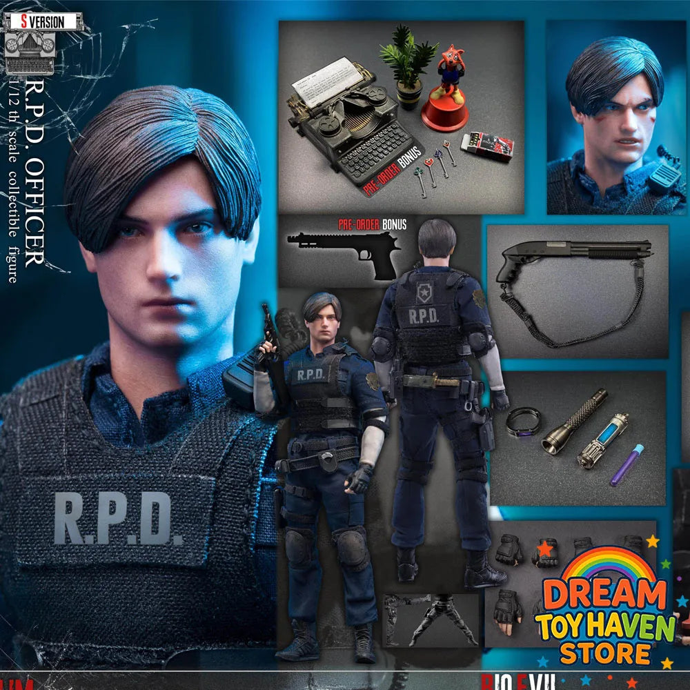 LIMTOYS 1/12 Scale Male Soldier Leon Action Game Police Officer Full Set 6Inch Action Figure Model Best Collectible Dolls