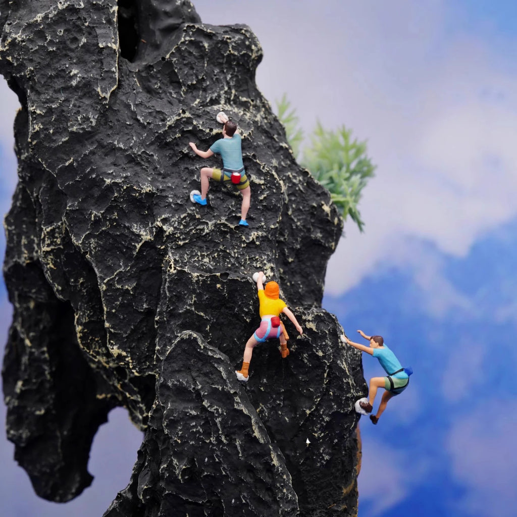 1/64 Miniature Figure Sports Climbing Climber Model Collectible 1/87 Minifigures DIY Garage Scene Decoration Micro-landscape