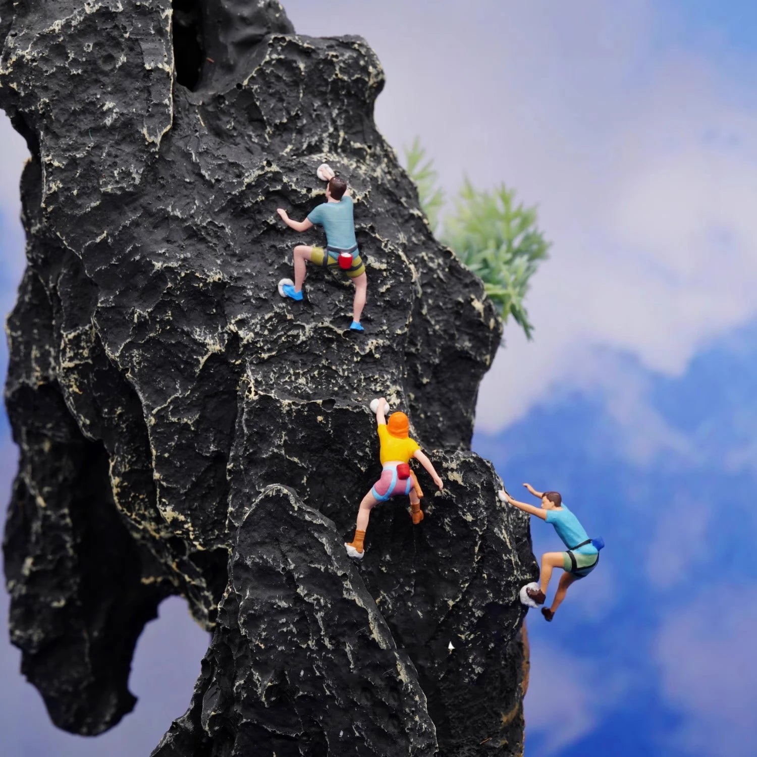 1/64 Miniature Figure Sports Climbing Climber Model Collectible 1/87 Minifigures DIY Garage Scene Decoration Micro-landscape