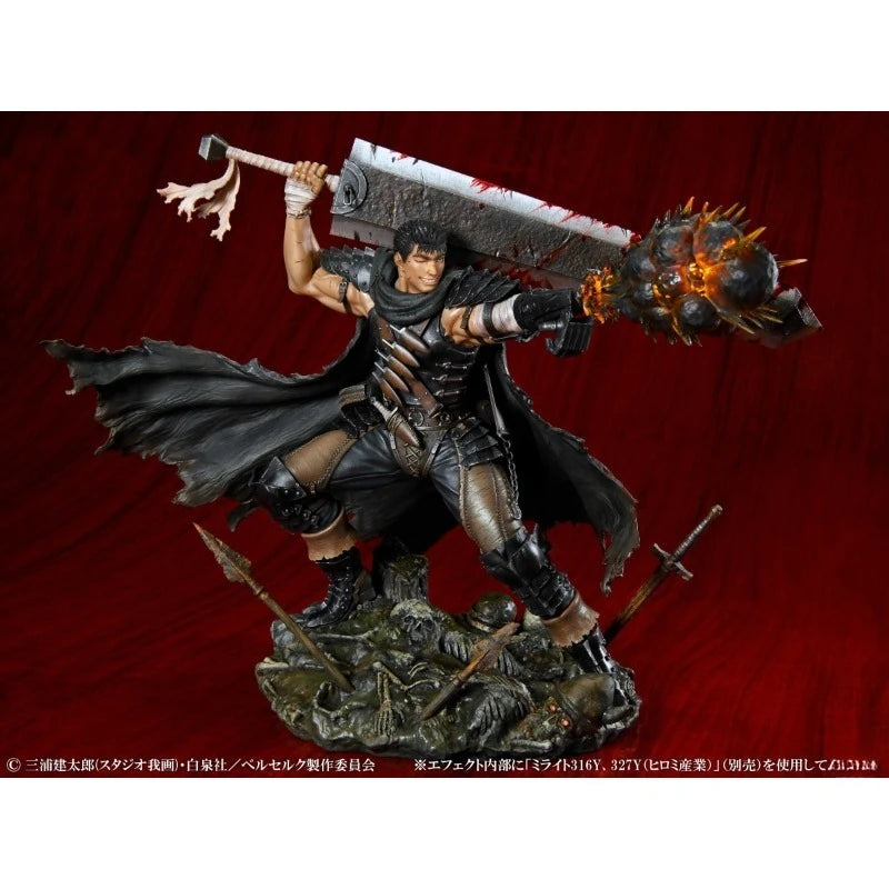 Berserk Guts  Black Swordsman 100% Original genuine 265mm PVC Action Anime Figure Model Toys Figure Collection Doll Gift