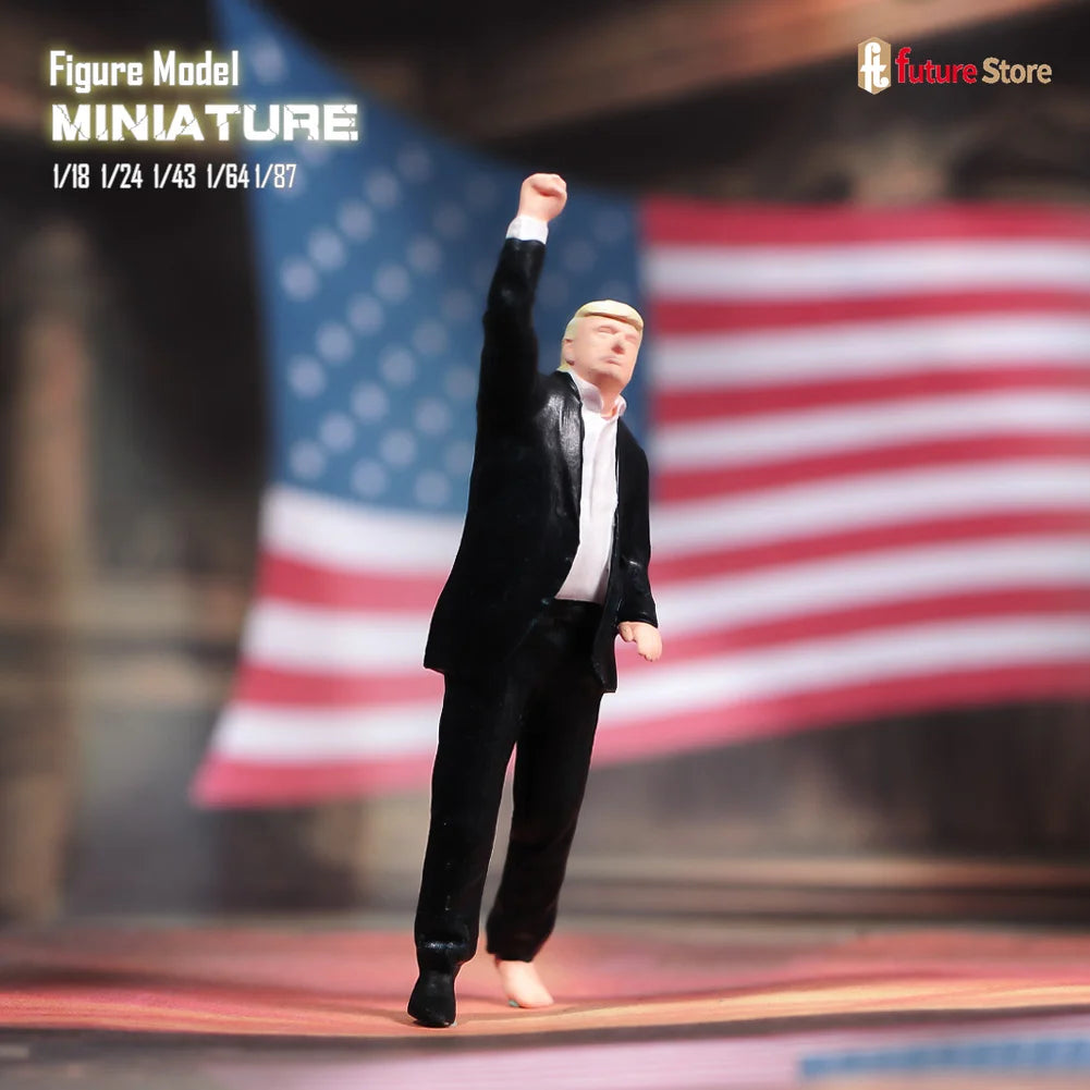 In Stock 1/87 1/64 1/43 1/24 1/18 Male President Bodyguard Miniature Figure Mini Diorama Resin Model Street Scene Prop Toy