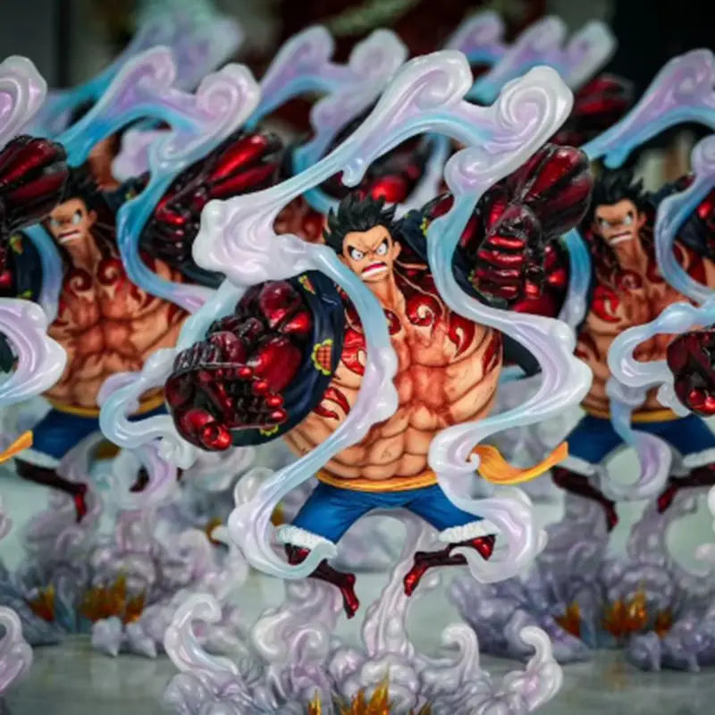 JT One Piece 38 см Monkey D. Luffy Gear 4 екшън фигурка колекционерска играчка - аниме модел кукла за колекционери и подаръци