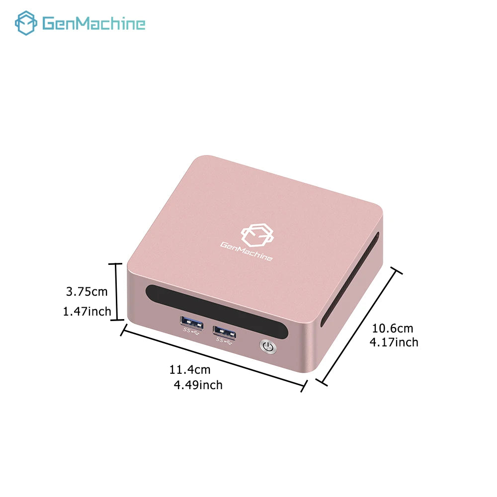 GenMachine Mini-PC AMD Ryzen 5600H 5700U 5800H 5800U ES Windows 11 Ryzen DDR4 WiFi6 Gaming-PC DIY-Gaming-Computer