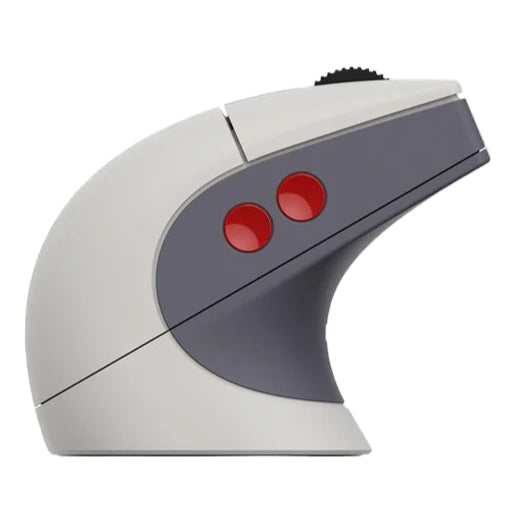 8BitDo Retro R8 Mouse with Back to School Sale Code panel on a blue background