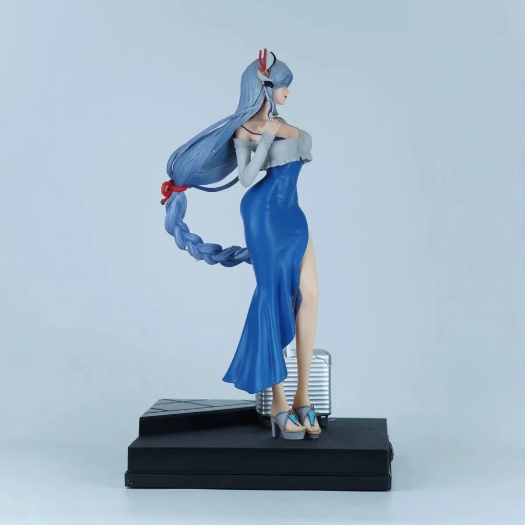 48cm Genshin Impact Shenhe GK Crane Fairy Statue Elegant Adeptus Figure Anime Collectible Desktop Model Birthday Christmas Gift