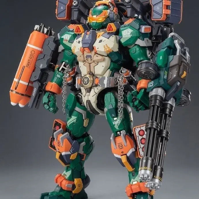 In Stock HEATBOYS Teenage Mutant Ninja Turtle Action Figure Michelangelo Donatello Leonardo Mecha Model Alloy Ninja Turtle Toys