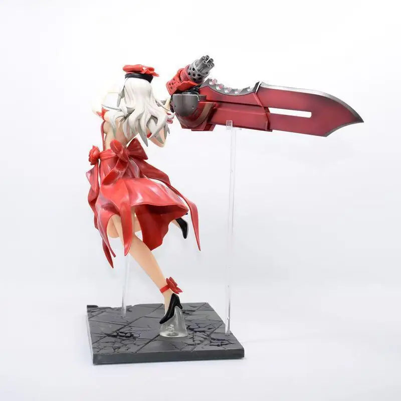26CM God Eater 2 Rage Burst Alisa Battle Beautiful Girl Anime Handmade Action Figures Desktop Case Decoration Ornament Gift