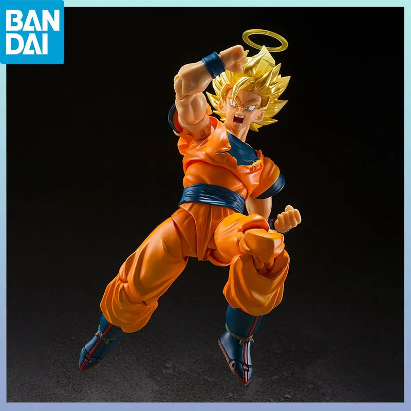BANDAI In Stock S.H.Figuarts Son Goku SSJ2 Exclusive Edition Dragon Ball Z Official PVC ABS Articulated Collectible for Fans New