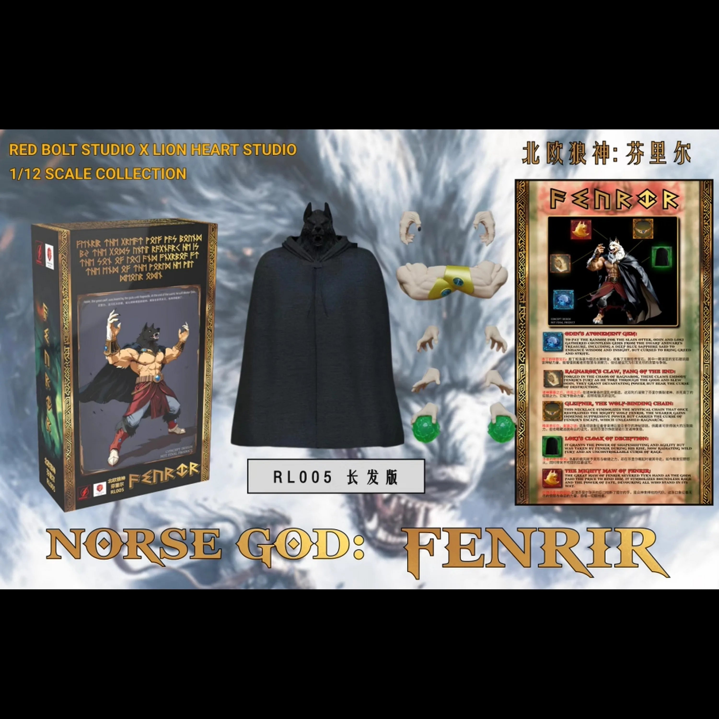 Red Lightning Lion Heart Fenriel Makes Its Debut In The Battle Damage Edition, Long Hair Edition, And Mobile Doll