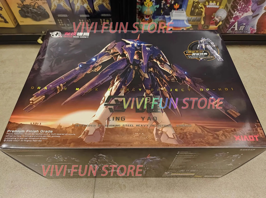 In Stock DRAGON MARK AGENCY PROJECT DP-H01 LING YAO Assembling Model Mecha Toys 1/100 XIAOT BURNING STEEL HEAVY INDUSTRY
