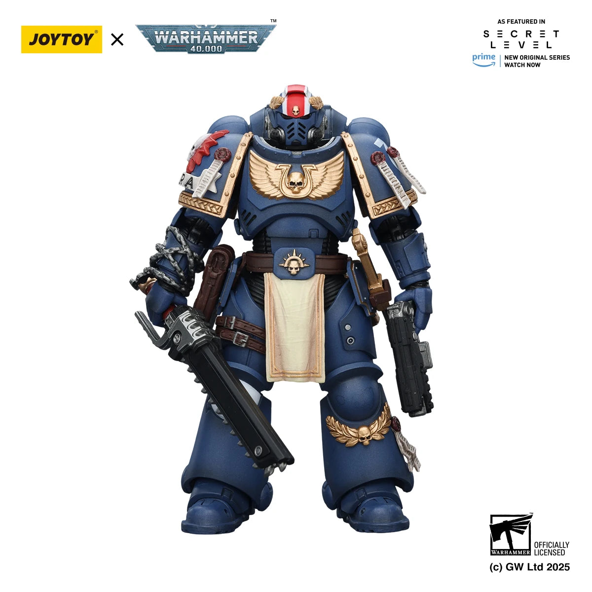 【MT】JOYTOY Warhammer 40K Ultramarines Titus with Laurels of Victory 1/18 Action Figure Model Toy