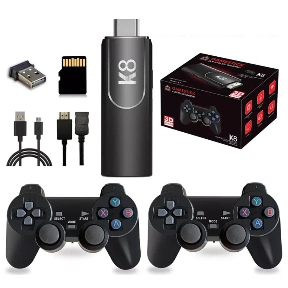 Video Game Stick Lite 4K HD Video Game Consoles 256G Wireless Controller For M8/X2 Plus/K8/M15 58000+ Retro Games Kid Xmas Gift