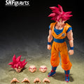 In Stock Bandai SHF Dragon Ball Son Goku Super Saiyan God The Posture Wrapped with The Energy of God Collection Gift