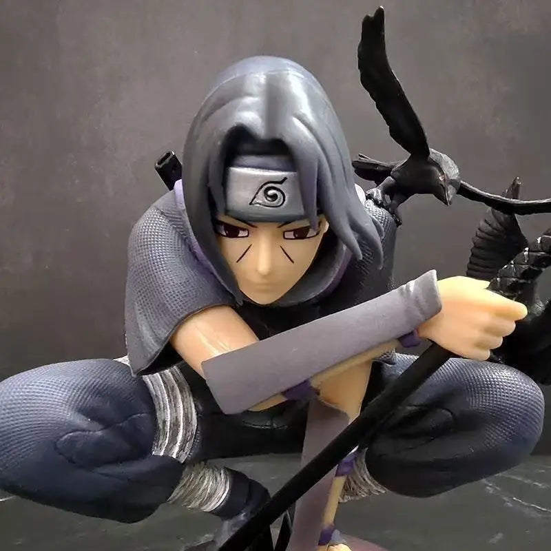 Anime Naruto Gk Uchiha Itachi Dark Department Hockende Krähe Illusion Actionfiguren Puppenmodell Dekoration Statue Spielzeug Geschenke