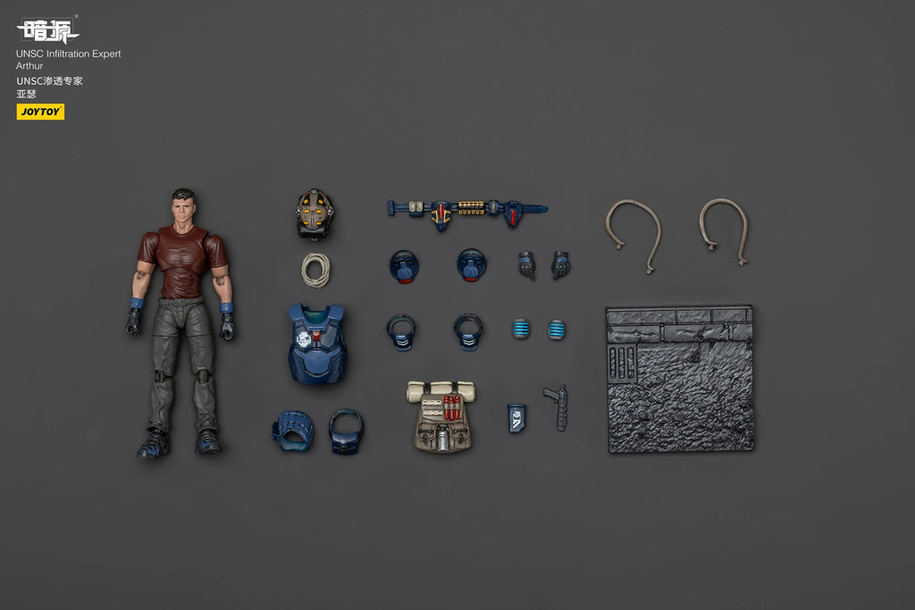 【MT】24-Hour Shipping JOYTOY Dark Source UNSC Infiltration Expert Arthur 1/25 Action Figure Toys Ornaments Model