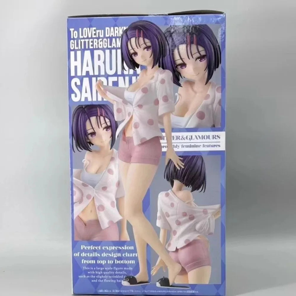 In Stock Bandai Original Genuine Banpresto Anime To Love-Ru Darkness Glitter&Glamours Haruna Sairenji 23cm Model Toy Figure Gift