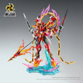 Motor Nuclear Mech Model Nezha Six-Armed Mecha With Lotus Base Alloy Skeleton Assembly Statue Kit Action Figures Toys Boys Gifts