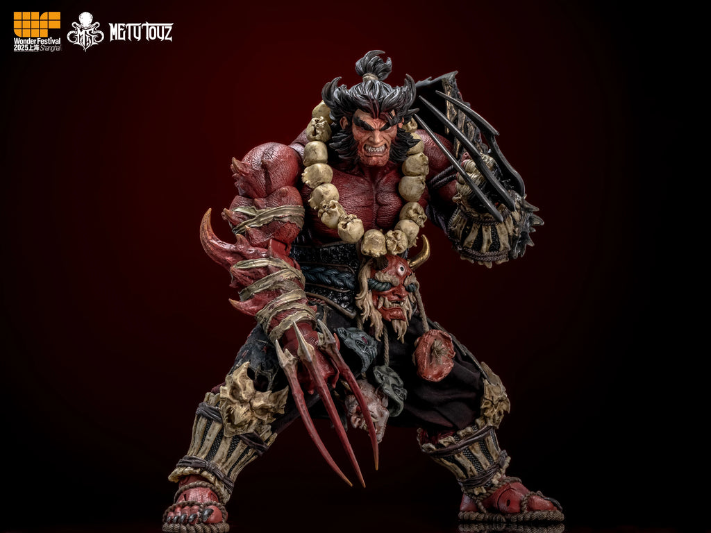 Metytoyz Memory Toys Adventurer World Wave Red Ghost Japanese Orcs Ghost faced Asura Action Figure Collection Model Doll Toys