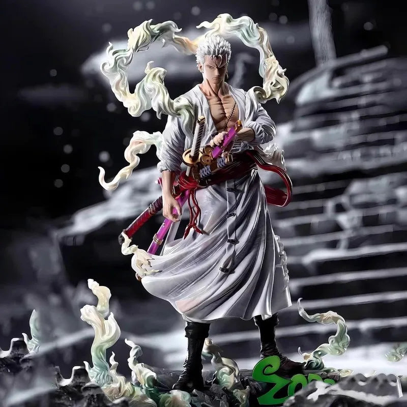 One Piece Gk Nika Form Solon Rhonoya Zoro Swordsman Model Ornament Box Set Handmade Desktop Collection Ornaments Gifts For Boys