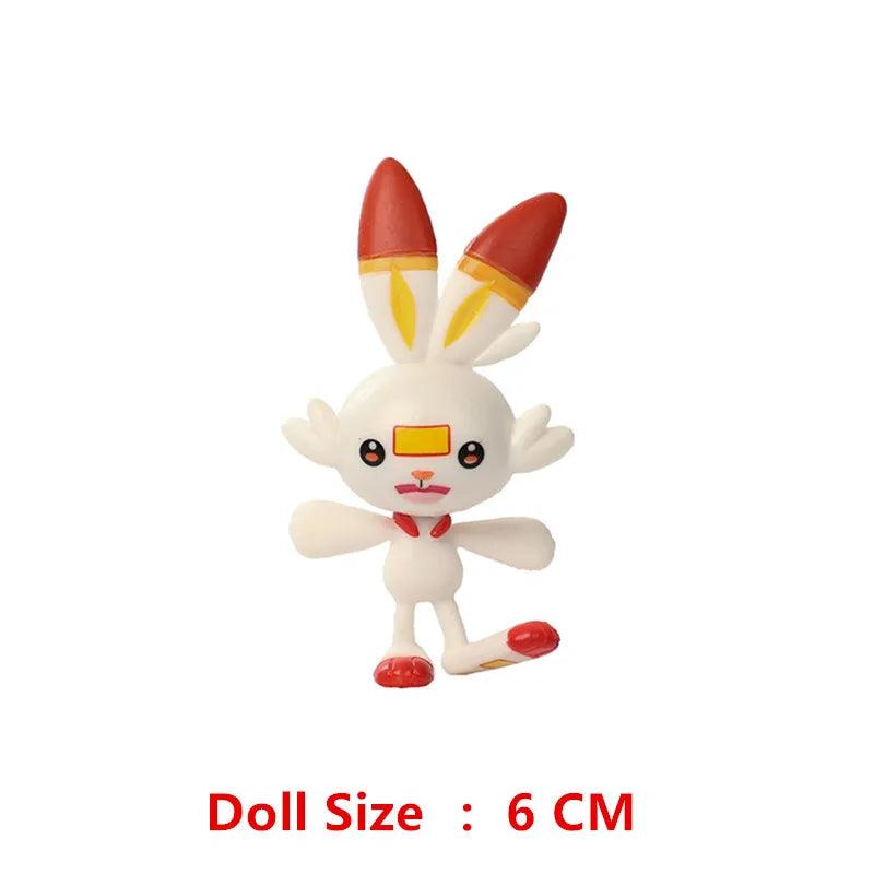 3-7 Cm PokemonCartoons Anime Figure Pikachu Mew Snorlax Charmander Cosplay Collection Pet Pocket Monster Action Model Toy Gifts