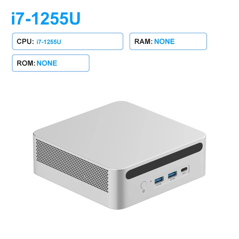 4.7GHz 15W DDR4 WIFI6 Win11 Genmachine Mini PC Intel i7 1255U 10 Core 12 Thread pc gamer Diy Gaming Computer Mini Pc Gaming