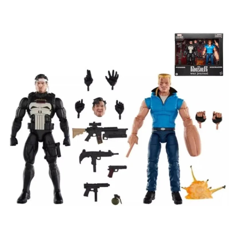In Stock Hasbro 1/12 Scale Marvel Legends Punisher & Bushwacker Anime Action Figure Model Doll Toys Hobby Collectible