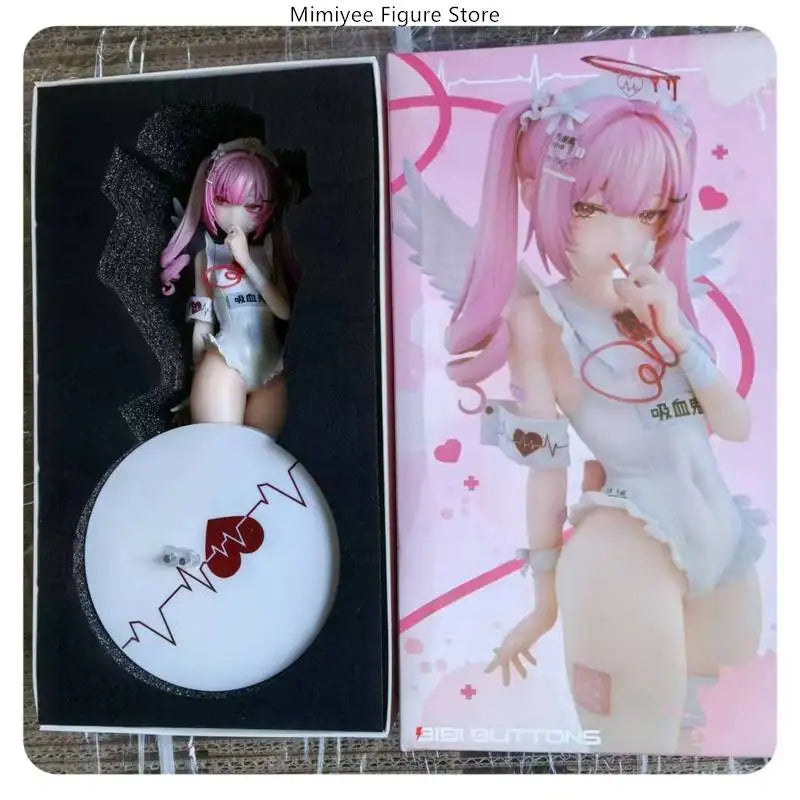26cm Trainee Nurse Tsukiyomi Ai Luna Black/White Standing Pose Anime Pvc Figure Statue Desktop Decoration Gift