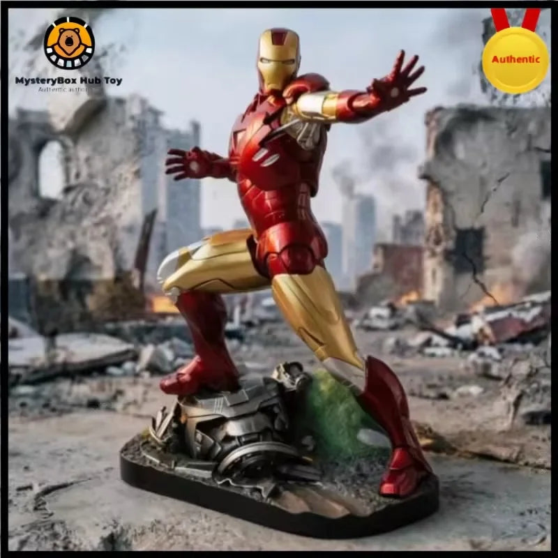 50cm High Quality Avengers: Iron Man Mk6 Full-Body Figure With Glowing Hands, Gk Model, Perfect Gift For Friends’ Birthdays New