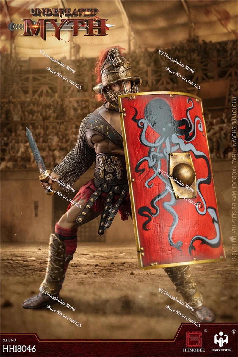 HHMODEL x HAOYUTOYS HH18046 1/6 Empire Legion-Undefeated Myth Sword Shield Model Ornament 12" Full Set Brave Guy Figurine Model