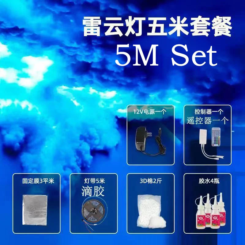DIY Lightning Thundercloud Light Strip with APP & Remote, RGBIC Dream Color Light Bar for Room, Gaming, Home Theatre Decor