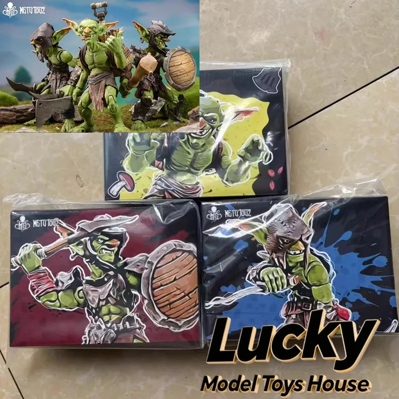 Metytoyz Adventure World 1/12 Forest Exploration Team Goblin Butcher Thief Warrior Mini 6inch Monster Action Figure Collection