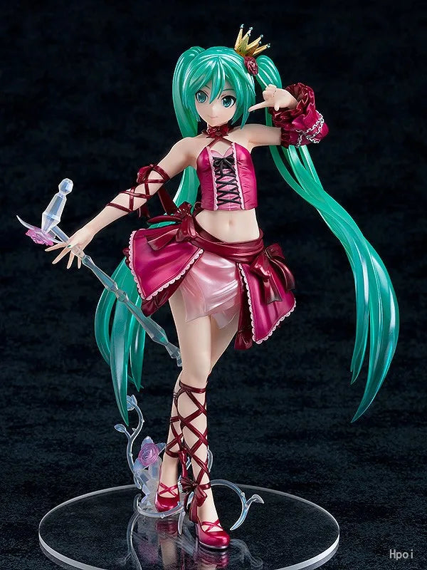 【MT】Original Max Factory VOCALOID Hatsune Miku Project DIVA DIVA- 2nd Burgundy Dress Ver 1/7 Scale Figure Toy Collection Model