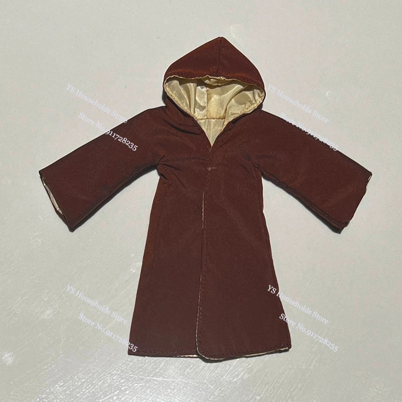 1/12 Uchiha Itachi Anime Boy Figure Coffee Hoodies Cloth Long Robe Toys Coat Clothes Accessory For 6" Shf Naruto Soldier Cosplay